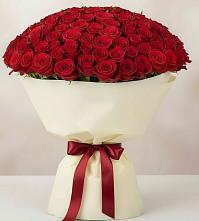 Букет 101 Красная роза Милано в Талакан