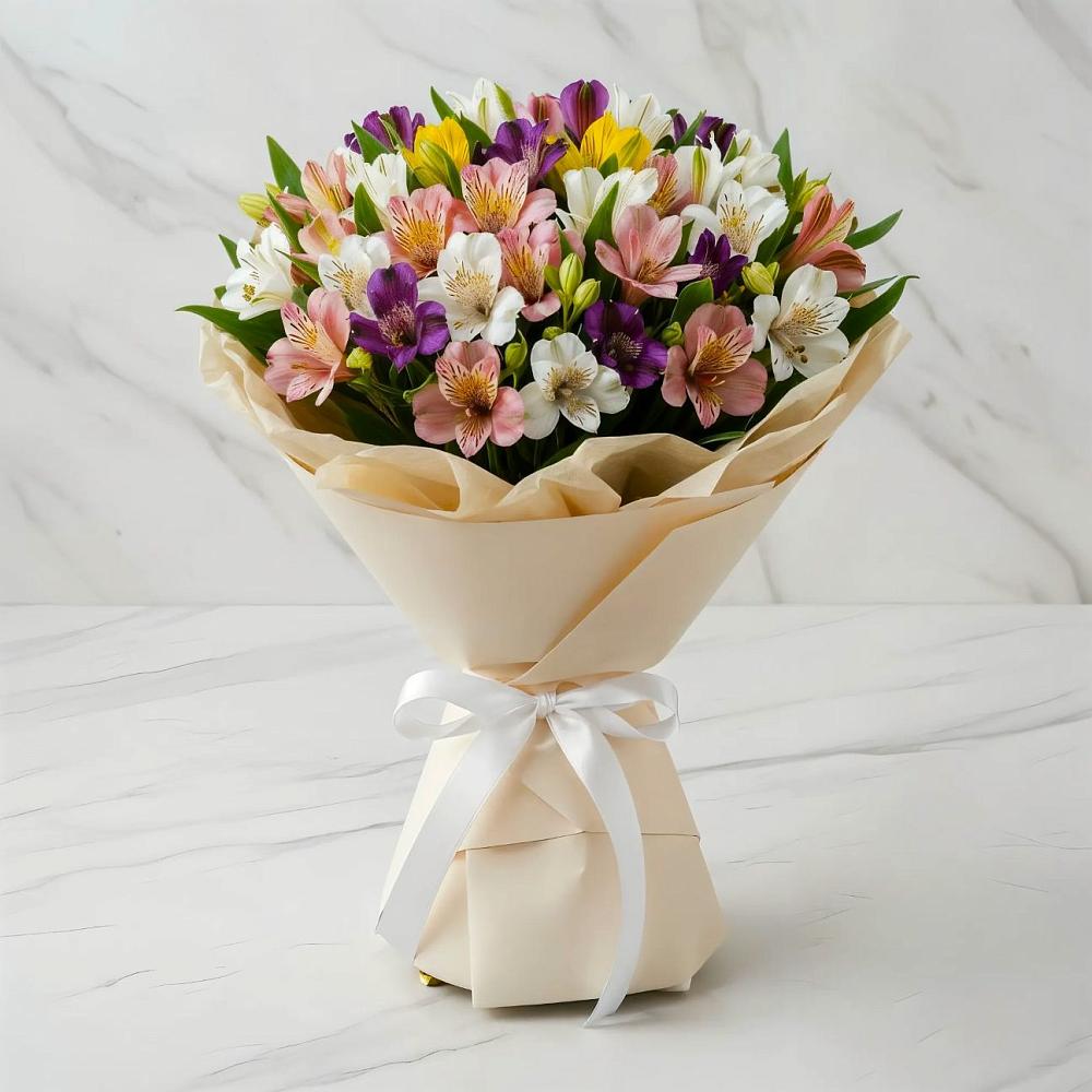 Букет цветов из: Альстромерии в Талакан