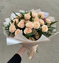 Букет Кремовые розы Латте в Талакан
