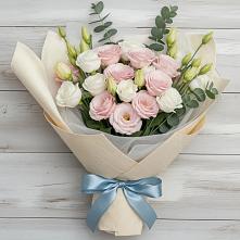 Букет цветов из:  Лизиантусы в Талакан