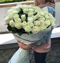 Букет 35 Белых роз #REPLACE_PRED# Талакан