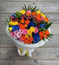 Букет цветов из:  Розы и Хризантемы в Талакан