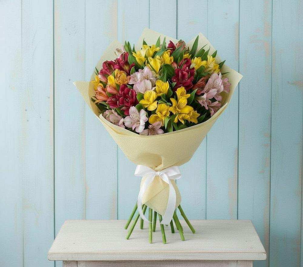 Букет цветов из: Альстромерии в Талакан