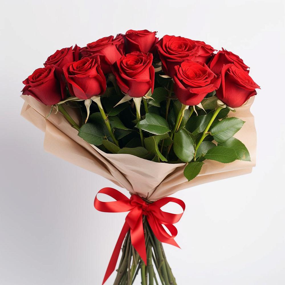 Букет 11 Красных роз Эдлесс Лав в Талакан